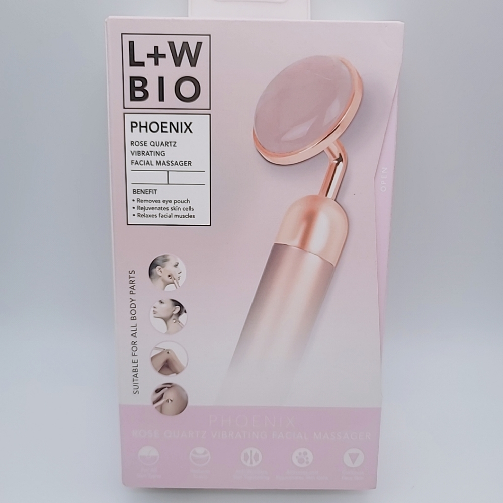 Luxe and Willow Phoenix Rose Quartz Vibrating Facial Massager